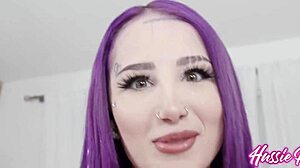 Valerica Steele shows off new boobies in intense session with Brickzilla featuring missionary spooning and rough interracial action.