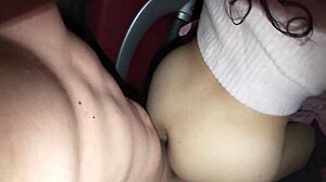 Quick doggyfuck pounding for teen near truck driver in outdoor car scene