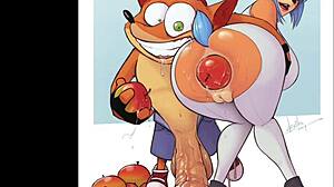 oh wow deilhs crash powergirl and wonder woman take on monster big cock in ass and tits sex action