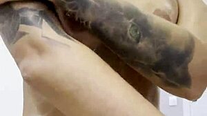 Monika fox naked posing at home smearing cream on body and butt