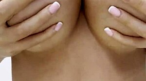 Monika fox naked posing at home smearing cream on body and butt