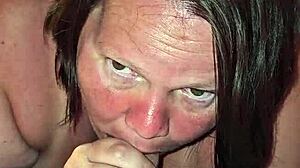 Milf Experiences Intense Orgasm While Sucking and Licking Cock in Steamy Session