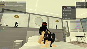 Roblox porn with big black cock riding anal assfucking deepthroat doggystyle and wet tits shaking