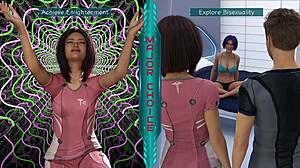 Stranded in Space 106 - Picking a Girl for Threesome with Curvy Girl Next Door