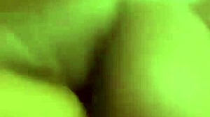 Amateur homemade lesbian video features shaved pussy in retro blue films style