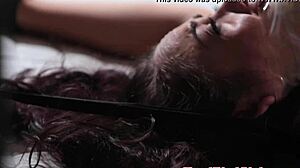 Lezdom Dyke Binds Submissive To Bed For Kinky Domination!