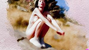 look at this cute small tits babe sophia posing outdoor, revealing her pussy