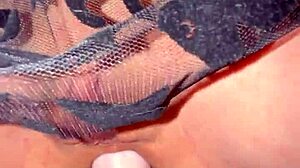 4k pov hot teen 18+age witch rides huge 11inch dildo in fishnets for solo female orgasm