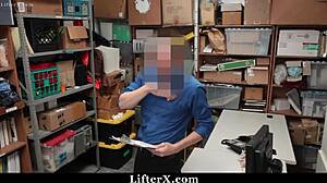 Shoplifting Suspect Caught and Punished with Hardcore Fucking in Office