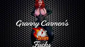 granny princess leia fixes lightsaber with dildo in homemade bdsm cosplay