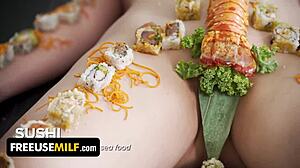 busty asian chef combines freeuse sex and fine dining with big tits and ass