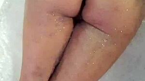 Christiana hey your big tits brunette babe looks nude and hot in the pool shower