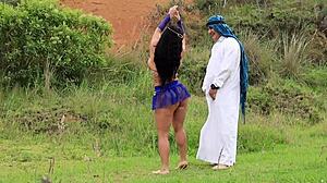 Egyptian Goddess Alejandra Palacios Gets Fucked By Big Cocks In Desert Action!