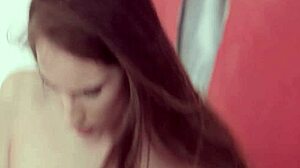 Amateur barely legal 18+ teen bounces on boner in hardcore interracial fucking with small tits couple and rough sex.