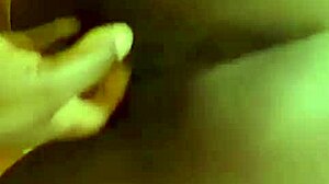 Amateur homemade lesbian video features shaved pussy in retro blue films style