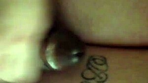 Intense Cumshot Explodes On Massive Tits After Wild Handjob Action