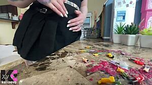 Giantess Swallows Tiny 18+ Population In Massive Mouthful Vore Destruction!