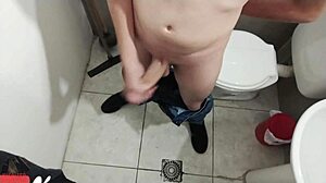 This camera angle makes my jerked-off cock look amazing!