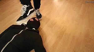 Why eat crumbs beneath my mistress vans sneakers