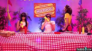 Watch Ebony Lesbian Alexis Tae Strapon Fuck Eliza Ibarra And Charlotte Sins!