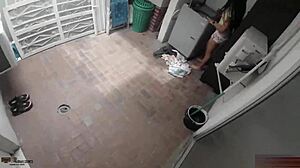 Samantha Evans horny stepsister pays favor with blowjob and creampie in doggystyle