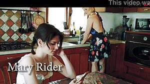 Sara Bell gets anal double penetration and eats cum in farm gangbang orgy