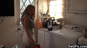 dagfs - this hottie teen 18+ gets fucked in the kitchen after shopping