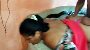 MARIDO pays debt with WIFES BIG ASS in real homemade pov doggystyle fucking for chubby ebony milf.