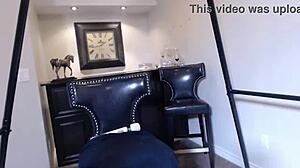 big tits maxine x intriguingly tests her sex toy with squirting orgasm action