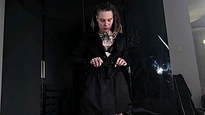 She Slips into a Coat Just to Suck His Big Cock, But Ends Up Riding Cowgirl and Getting Rough Fucked in Bed as a Wild Bonus!