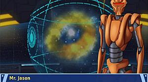 orange trainer 2... uh, with those boobs i mean tits wait