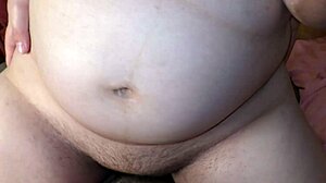 Intriguing how my BBW ex-girlfriend blindfolds me, removes condom, and gets impregnate creampie with big tits and hairy pussy.