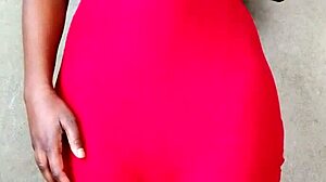 Why does this sexy hot African lady reveal her tits unexpectedly?