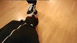 Why eat crumbs beneath my mistress vans sneakers