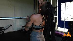 Safada Latina Caroleta Roots Masturbates Solo To Orgasm In Gym With Big Ass Pussy Play