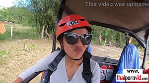 Dude tasting and fucking amateur Thai teen 18+ girlfriend's cherry fresh Asian pussy!