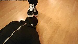 Why eat crumbs beneath my mistress vans sneakers