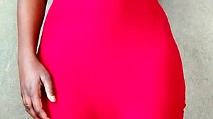 Why does this sexy hot African lady reveal her tits unexpectedly?