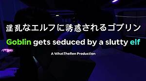 Goblin falls for slutty elf's big ass seduction leading to rough anal creampie