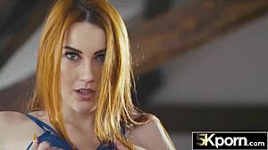 Who Wouldn't CREAMPIE This SHAVED REDHEAD BABE CHARLIE RED In Lingerie!