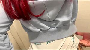 Comi minha madrasta no banheiro da loja chegando em casa a safada queria só pau no cuzinho