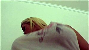 starla looks up at the camera while sucking dick and getting boned in shaved pussy with cumshot facial in 1on1 action