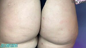 intriguing coroa safada rides hard on my pau with big ass big clit big tits interracial action in wet shaved pussy