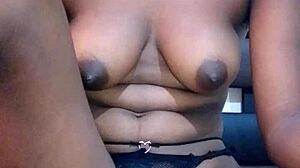 why does this african get fucked until she cums so hard?