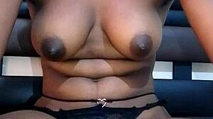 why does this african get fucked until she cums so hard?