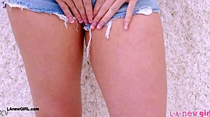 i love how this cute 18+ blonde teen model reveals her sexy petite body in a solo photoshoot