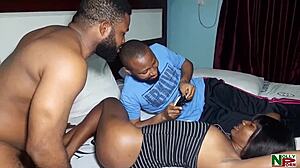 Krissyjoh Entertains His Visiting Friend With His Sexy Ebony Girlfriend On Holiday!