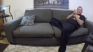 Skinny teen Scarlett Johnson sucks cock with deepthroat gagging and choking for cum.