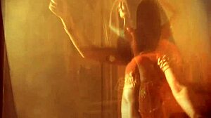 Letting her true feelings show as the exotic indian babe dances nude in sensual striptease with music