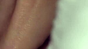 the story goes with a classic big cock stretching a tiny 18+ redhead's pussy in bedroom homemade action